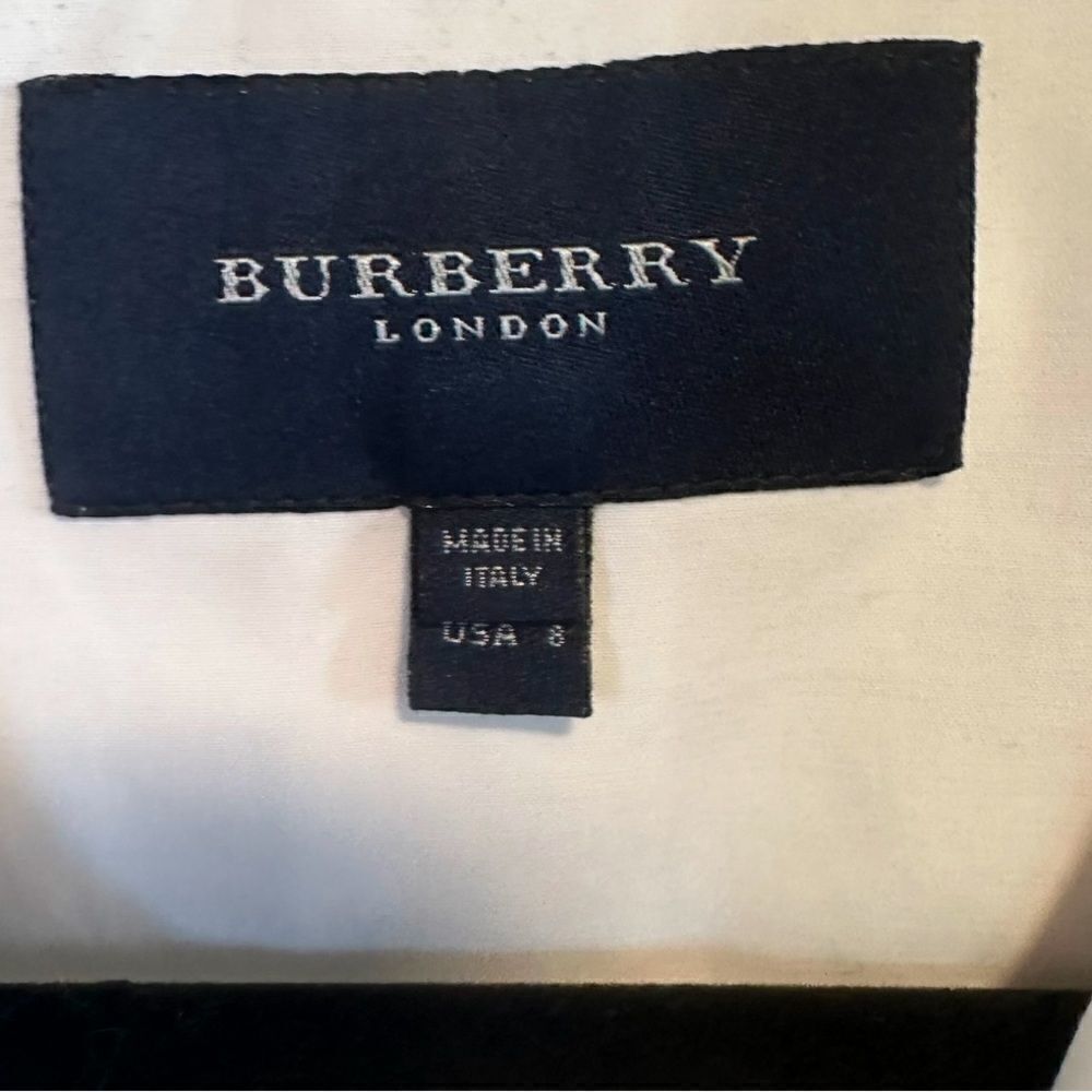 Burberry- Women’s Cotton Shorter Length Trench Jacket in White Size US 8 - Picture 3 of 12
